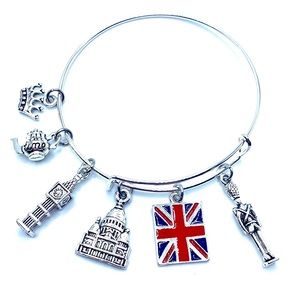 England Bracelet Great Britain UK British May Be Personalized